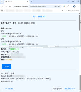 状態表示